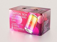 Premium Packaging 3D Model of carton box for 6x330ml Standard Beer/Soda Can  