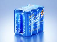 Shrink Film Multi-Pack Packaging for 6x500ml Standard Beer Cans Premium 3D model