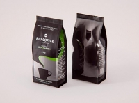 Bio Coffee beans Plastic Bag 250g packaging 3d model