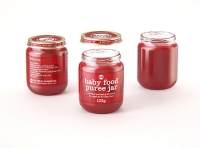 Packaging 3D model of Baby Food Glass Jar 125g