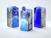 SIG Combifit Midi 750ml with CombiTwist carton packaging 3D model