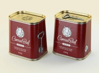 Corned Beef metal cans 200g (2 set) with the key packaging 3d model