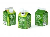 Packaging 3D model of Elopak Pure-Pak Diamond Curve 250ml