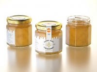 Flower Honey Edgy Glass Jar 120g packaging 3d model