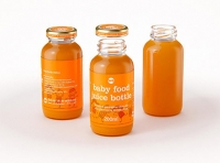 Packaging 3D model of Baby Food Juice Glass Bottle 200ml
