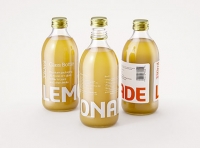 Lemonade Glass bottle 330ml premium packaging 3d model pack