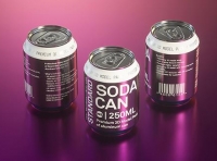 Ball/Rexam Soda Metal Can 250ml Premium 3D model pack