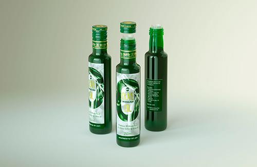 Packaging 3d model of Olive Oil Round Glass Bottle 250ml