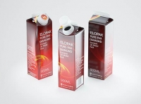 Elopak Pure-Pak Diamond Curve 900ml packaging 3D model pack