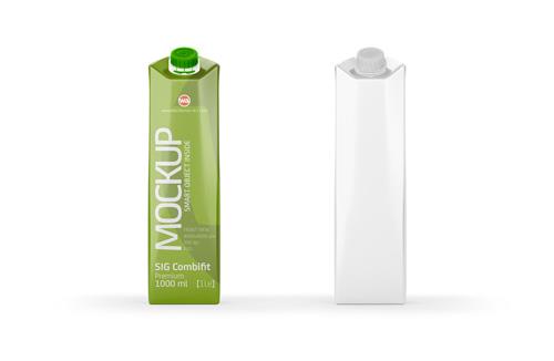 SIG Combifit 1Le (1000ml) Premium Photoshop Mockup - Front view
