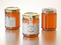 Summer Flower Honey Glass Jar 500g packaging 3d model