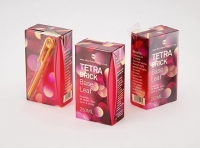 Tetra Brick Base Leaf 250ml with a Straw packaging 3d model pak