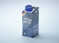 Tetra Brik EDGE 200ml with tethered cap HeliCap 23 Pro packaging 3d model