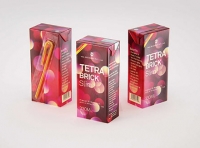 Tetra Pack Brick Slim 330ml with a Straw and Pull Tab packaging 3D model pak