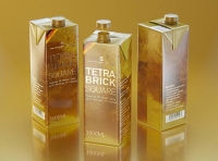 Tetra Pak Brik Square 1000ml with HeliCap 27 opening premium packaging 3d model pak