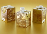 Tetra Brick Square 500ml with SimplyTwist closer premium packaging 3D model