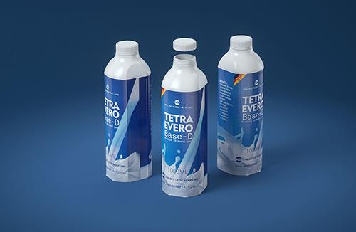 Milk Carton Packaging 3D model pak of Tetra Pack Evero Aseptic Base-D 1000ml with OrionTop O38A
