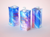 Tetra Pack Prisma Square 750ml Premium 3d model pak with StreamCap closure