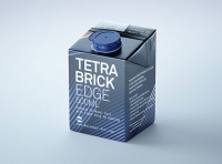 Tetra Brik Edge 500ml with LightWing 30 premium carton packaging 3D model