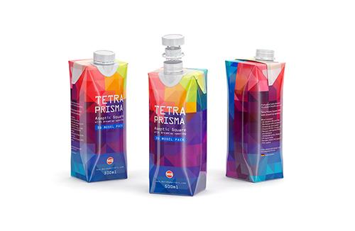 Tetra Pack Prisma Square 500ml with DreamCap packaging 3d model pak