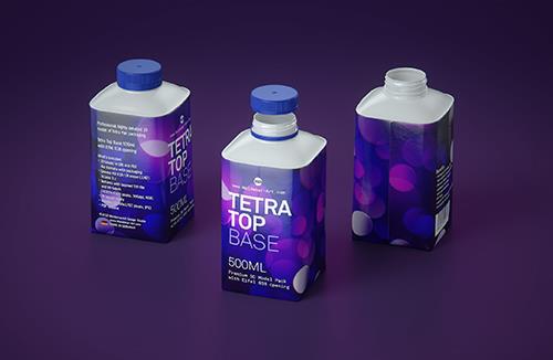 Premium 3d model pak of the Tetra Pack Top Base 500ml with Eifel O38 closer