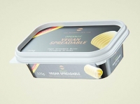 Vegan Spreadable Butter plastic container 225g packaging 3D model
