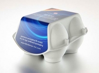 x4 Egg Cold Pressed Paper Carton box packaging 3D model pack