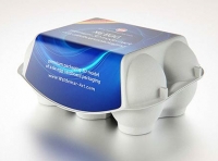 6x Egg Cold Pressed Paper Carton box packaging 3D model pack